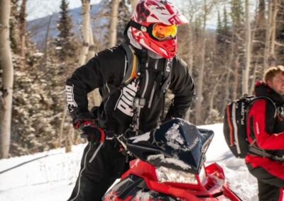 Always Peak Powder Club snowmobiles