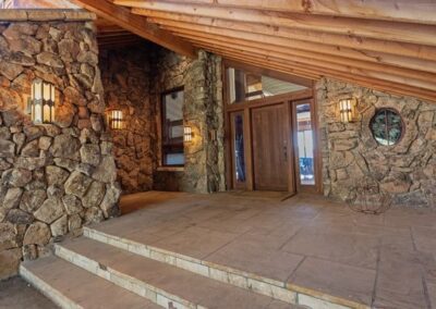 Bear Mountain Chalet lodge entry