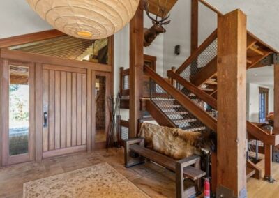 Bear Mountain Chalet open staircase design