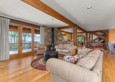 Bear Mountain Chalet scenic views from living room