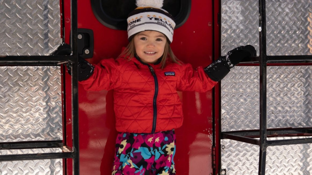 family friendly snowcat tours young girl