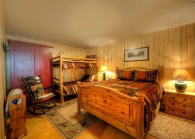 flat top co cabin bedroom twin bunk beds queen