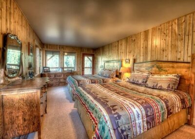 flat top co cabin bedroom 2 king beds