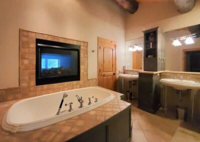 master bath soaking tub cherry ranch cabins