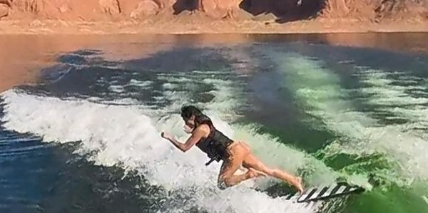 wakeboarding at lake powell