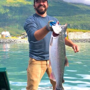 Silver Salmon fishing in Valdez Alaska